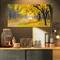 Designart - Bright Yellow Autumn Forest - Landscape Photo Canvas Art Print